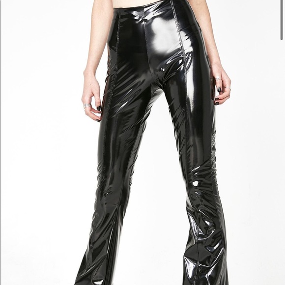 latex bell bottoms